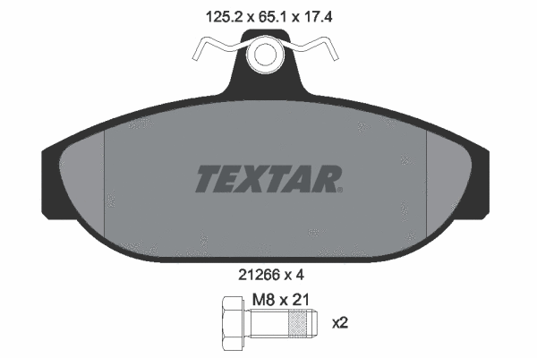 Brake Pad Set, disc brake (2126601)