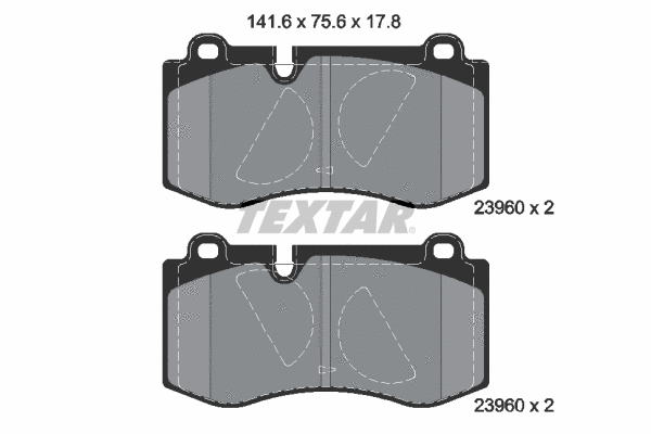 Brake Pad Set, disc brake (2396001)