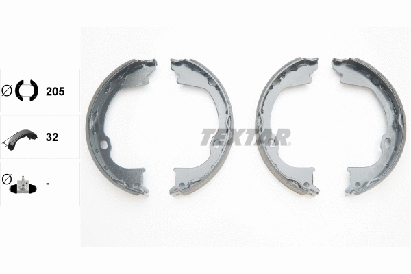 Brake Shoe Set, parking brake