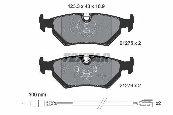 Brake Pad Set, disc brake (2127501)