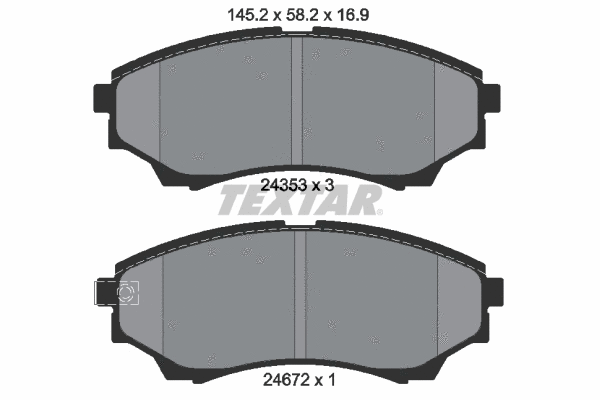 Brake Pad Set, disc brake (2435301)