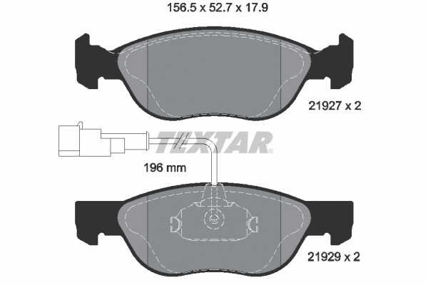Brake Pad Set, disc brake (2192901)