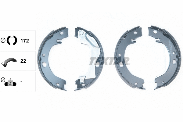 Brake Shoe Set, parking brake (91066500)
