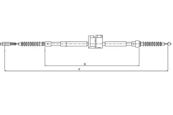 Cable Pull, parking brake (44091700)