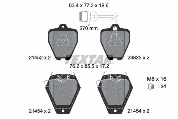 Brake Pad Set, disc brake (2145201)