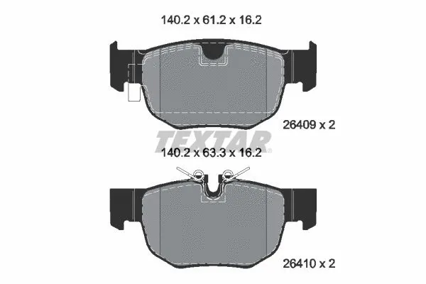 Brake Pad Set, disc brake (2640901)