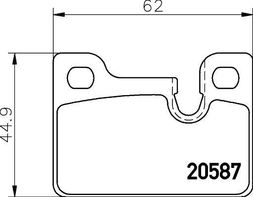 Brake Pad Set, disc brake (2058702)