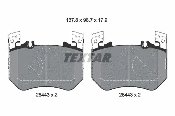 Brake Pad Set, disc brake (2644301)