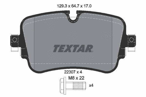 Brake Pad Set, disc brake (2230701)