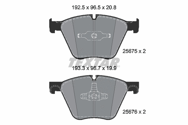 Brake Pad Set, disc brake (2567501)