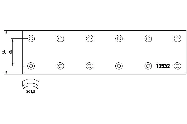 Brake Lining Kit, drum brake