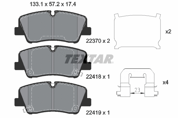 Brake Pad Set, disc brake (2241801)