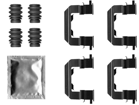 Accessory Kit, disc brake pad (82549500)