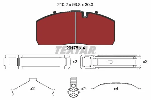 Brake Pad Set, disc brake (2917504)