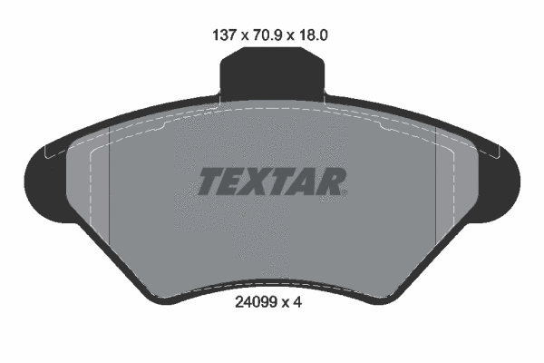 Brake Pad Set, disc brake (2409901)