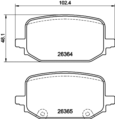 Brake Pad Set, disc brake (2636401)