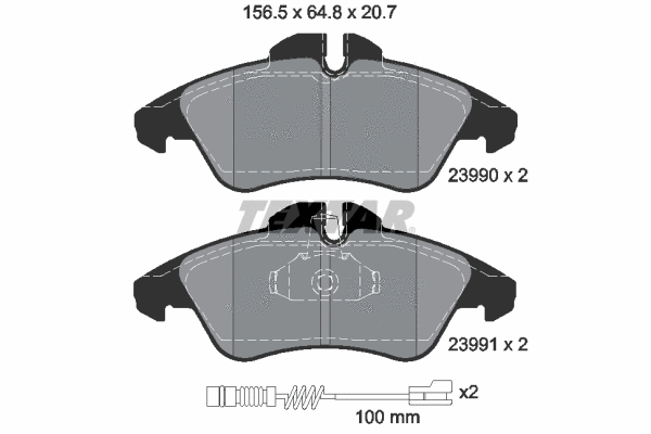 Brake Pad Set, disc brake (2399002)