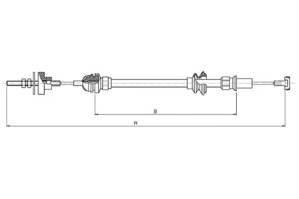 Cable Pull, clutch control (58002400)