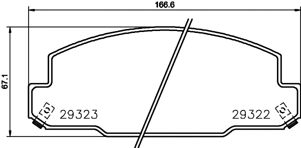 Brake Pad Set, disc brake (2932201)