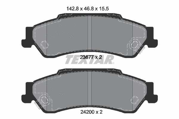 Brake Pad Set, disc brake (2367701)