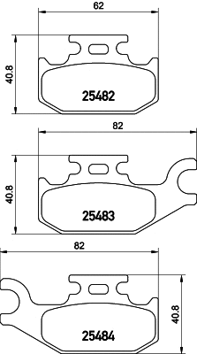 Brake Pad Set, disc brake (2548201)