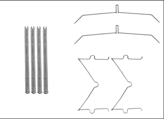 Accessory Kit, disc brake pad (82540100)
