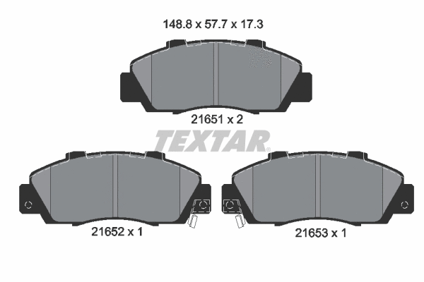 Brake Pad Set, disc brake (2165101)