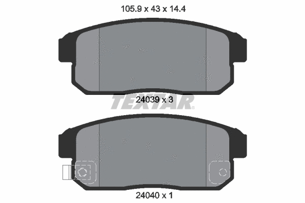 Brake Pad Set, disc brake (2403901)