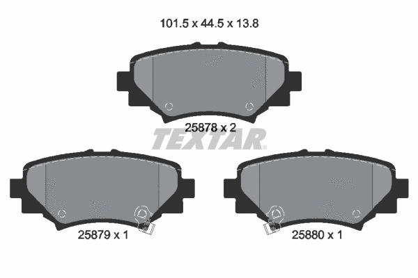 Brake Pad Set, disc brake (2587801)