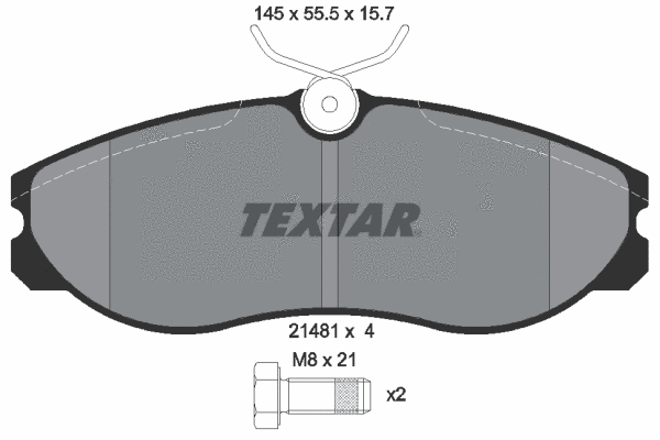 Brake Pad Set, disc brake (2148101)