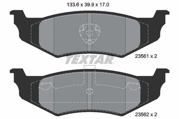 Brake Pad Set, disc brake (2356102)