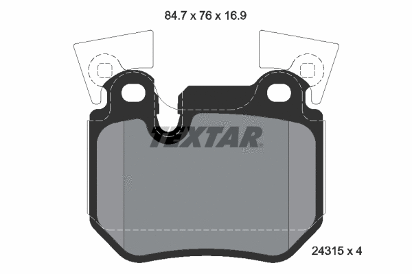 Brake Pad Set, disc brake (2431501)