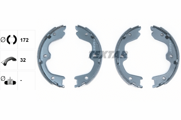 Brake Shoe Set, parking brake
