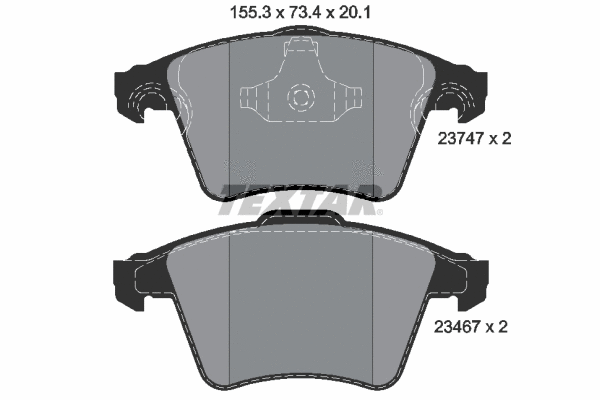 Brake Pad Set, disc brake (2374702)