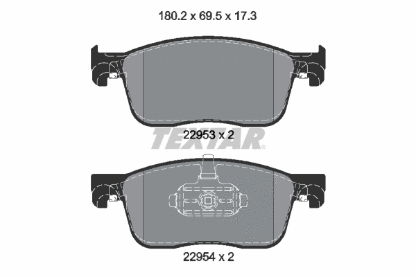 Brake Pad Set, disc brake (2259301)