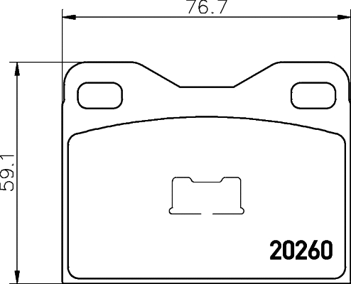 Brake Pad Set, disc brake (2026002)