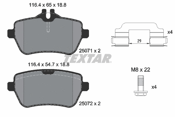 Brake Pad Set, disc brake (2507103)