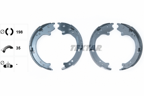 Brake Shoe Set, parking brake