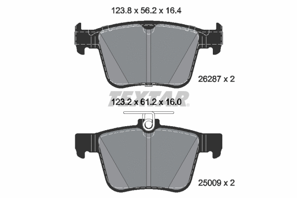 Brake Pad Set, disc brake (2628701)