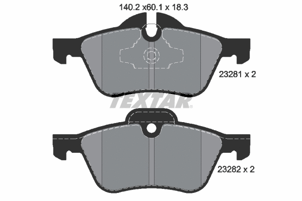 Brake Pad Set, disc brake (2328101)