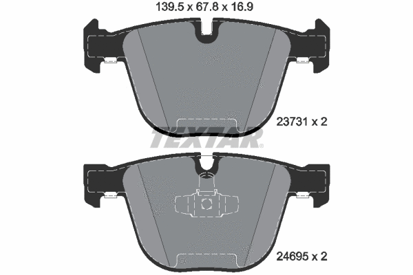 Brake Pad Set, disc brake (2373101)