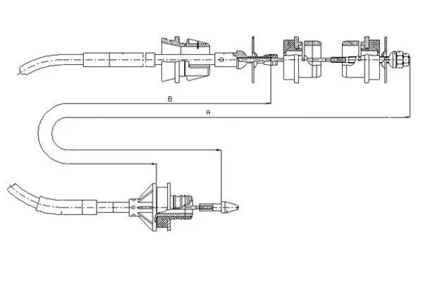 Cable Pull, clutch control (58003400)