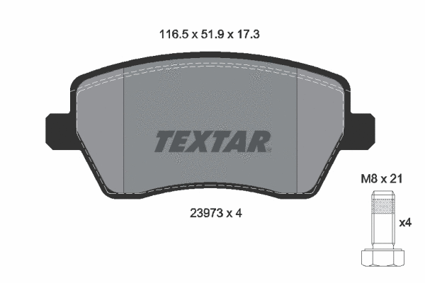 Brake Pad Set, disc brake (2397301)