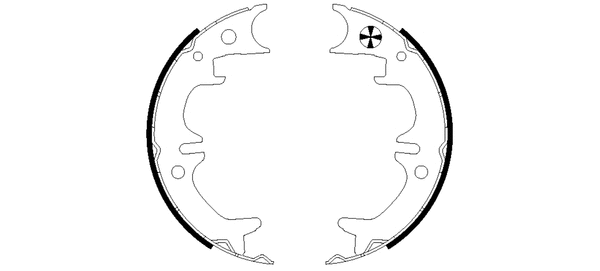 Brake Shoe Set, parking brake (91059400)