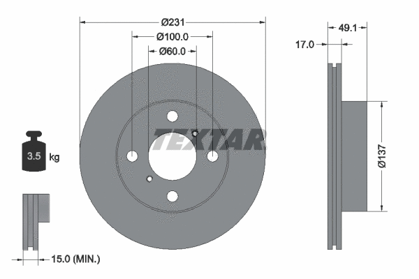 Brake Disc (92113300)
