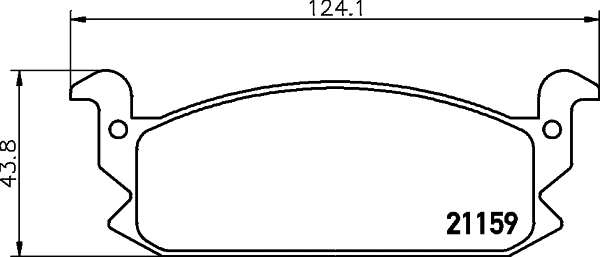 Brake Pad Set, disc brake (2115902)