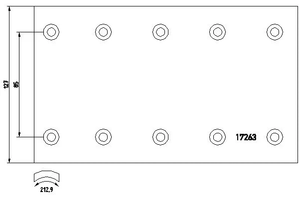 Brake Lining Kit, drum brake (1726301)