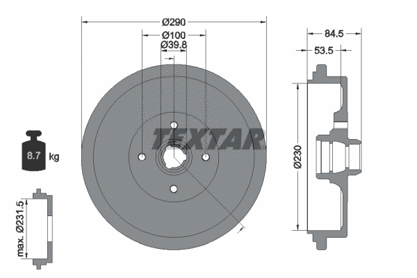 Brake Drum (94012300)