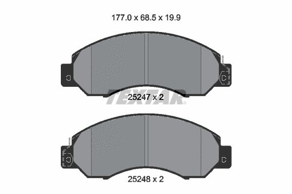 Brake Pad Set, disc brake (2524701)