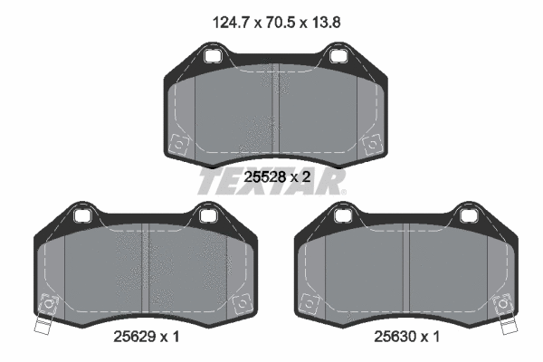 Brake Pad Set, disc brake (2552803)